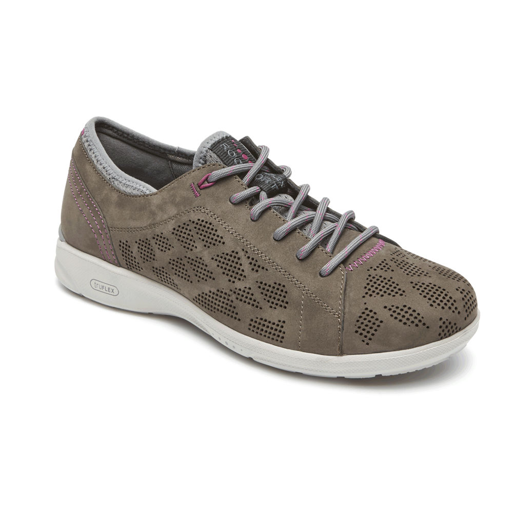 Rockport Womens Sneakers Brown - truFLEX Lace-to-Toe - UK 251-HBFVPC